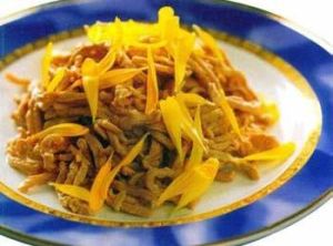 菊花炒肉絲 菊花炒肉絲