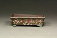 清代紫砂水仙盆