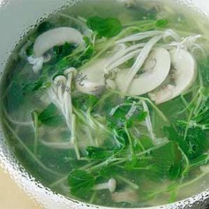 豆苗口蘑湯 豆苗口蘑湯