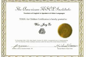 TESOL證書 TESOL證書