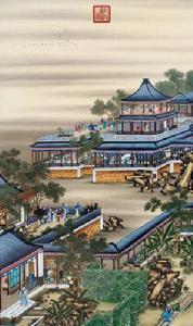 雍正十二月令圓明園行樂圖-八月賞月 雍正十二月令圓明園行樂圖-八月賞月