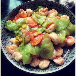 蒜香黃瓜炒蝦仁 蒜香黃瓜炒蝦仁