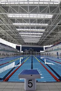 濟南奧體中心游泳館內景