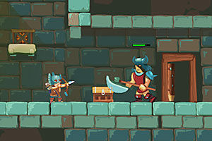 小遊戲《小戰士闖魔城2》