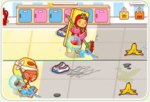 餅乾人拖地大賽