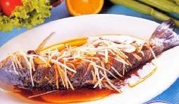 五柳蒸鯇魚 五柳蒸鯇魚