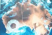 氣象雷達在西澳大利亞上空捕捉到的類似怪圈