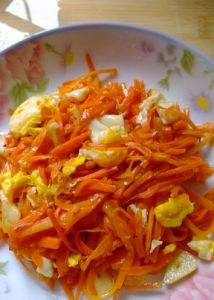 胡蘿蔔炒雞蛋 胡蘿蔔炒雞蛋