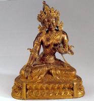 藏族菩薩鎏金銅像 藏族菩薩鎏金銅像