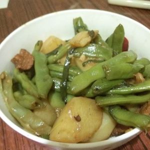 土豆豆角燉肉