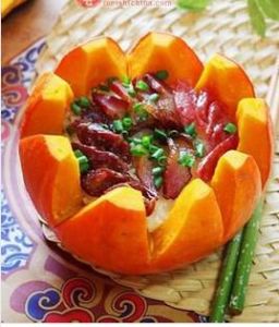 腊味合蒸金瓜煲 腊味合蒸金瓜煲