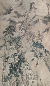 幽溪泛舟圖軸 幽溪泛舟圖軸