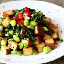 雪菜毛豆炒香乾 雪菜毛豆炒香乾