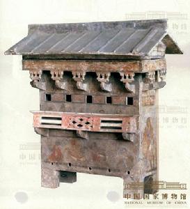 漢代陶樓中的斗拱