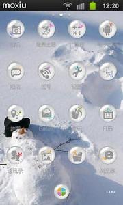 堆雪人的季節魔秀桌面 堆雪人的季節魔秀桌面