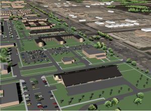 胡德堡陸軍基地示意圖