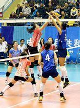 全國首屆青運會女排U19第二日比賽1