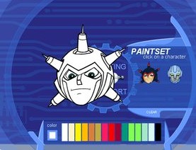 怪人上顏色 遊戲界面