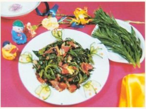 小飛蓬炒臘肉 小飛蓬炒臘肉