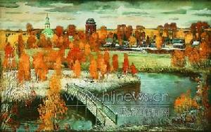 初雪後的格列茲島 俄羅斯謝尼過夫