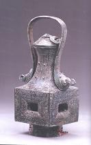 商提梁方腹卣圖