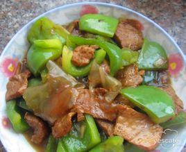 青椒粉皮炒肉 青椒粉皮炒肉