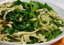 萵筍葉炒千張 萵筍葉炒千張