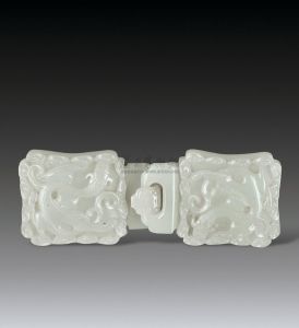 螭紋玉帶扣 螭紋玉帶扣