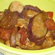 西紅柿蘑菇炒茄子 西紅柿蘑菇炒茄子