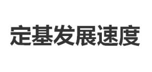 定基發展速度