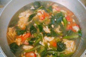 番茄雞蛋菠菜湯 番茄雞蛋菠菜湯