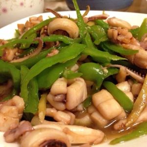 青椒炒魷魚 青椒炒魷魚