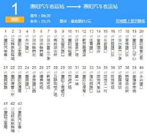 惠陽公交1B路 惠陽公交1B路