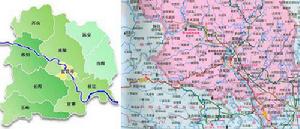 宜昌市行政區劃及市區圖