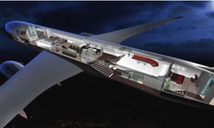 “透明飛機”假想圖