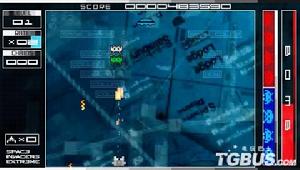 《太空侵略者EX》看上圖右邊的BOMB的能量條,這個是紅色的