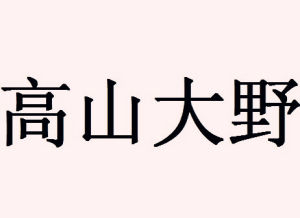 高山大野