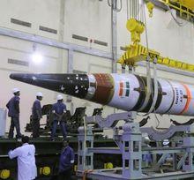 在進行最後測試中的烈火-5飛彈資料圖