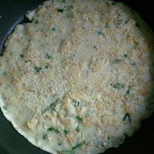 娃娃菜肉末蝦皮薄餅