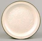 唐定窯官款花口盤 唐定窯官款花口盤