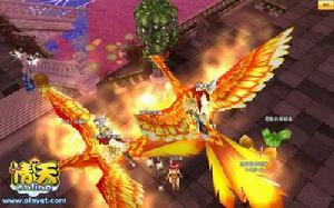 GM騎著鳳凰登入情天世界