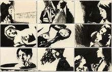 朝倉摂挿絵畫稿額9面