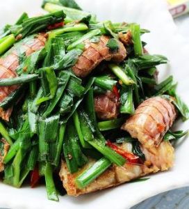 韭菜炒富貴蝦 韭菜炒富貴蝦