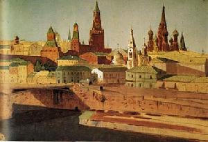 庫因芝的《衛城和華西里&middot;伯拉仁內教堂》