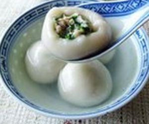 薺菜鮮肉湯糰 薺菜鮮肉湯糰