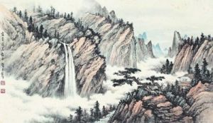 黃君璧秋山觀瀑 黃君璧秋山觀瀑