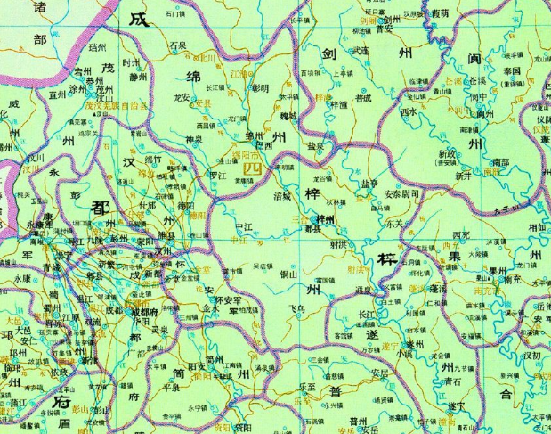 北宋成都府周邊地圖