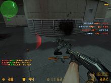 CS手持XM1014散彈槍的樣子