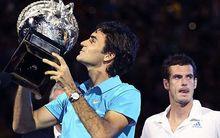 羅傑·費德勒親吻獎盃