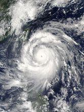 超強颱風莫蘭蒂 衛星雲圖